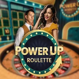 Official Live Casino logo: PowerUP Roulette by Pragmatic Play at Millioner Casino